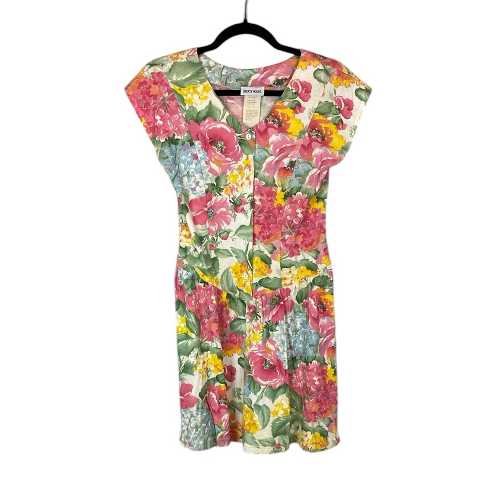 Vintage floral cotton romper